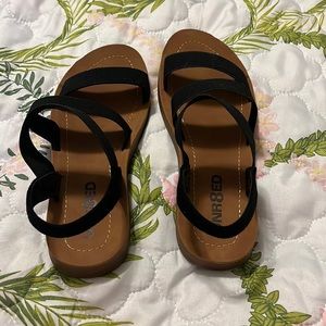 Unr8ed Black Girls Sandals